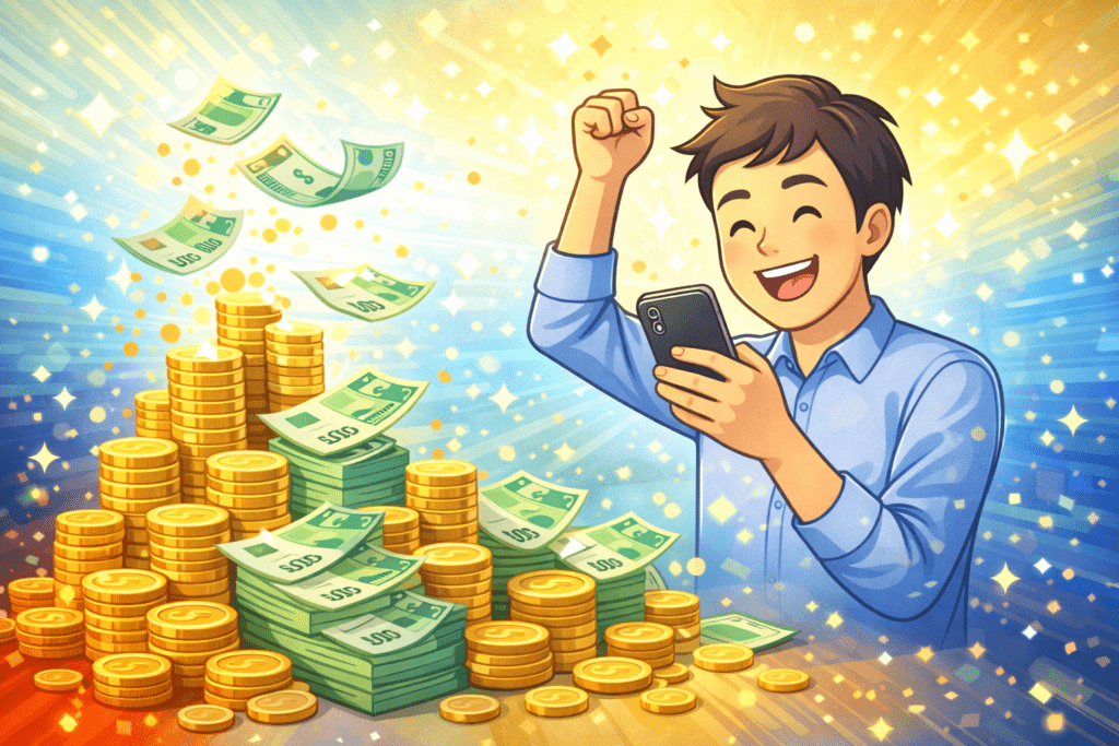 구독 정리 후 돈을 절약하고 자산이 늘어나는 모습