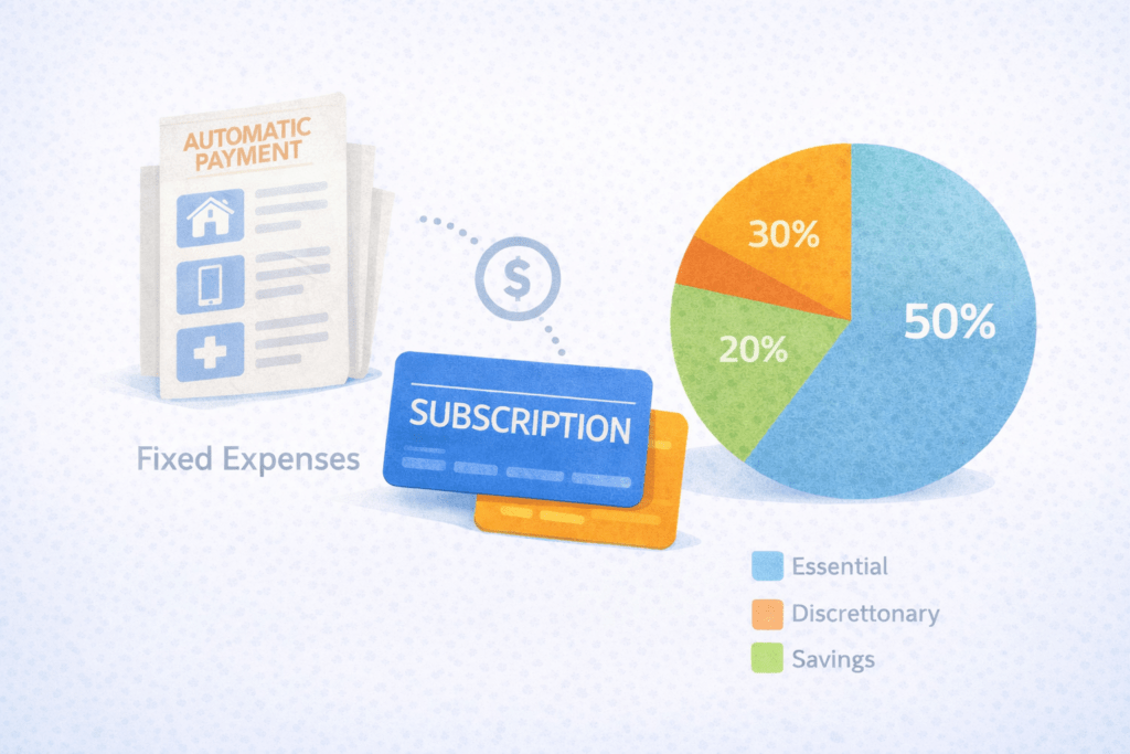 월급 대비 소비 구조 분석 고정지출 자동결제 이미지