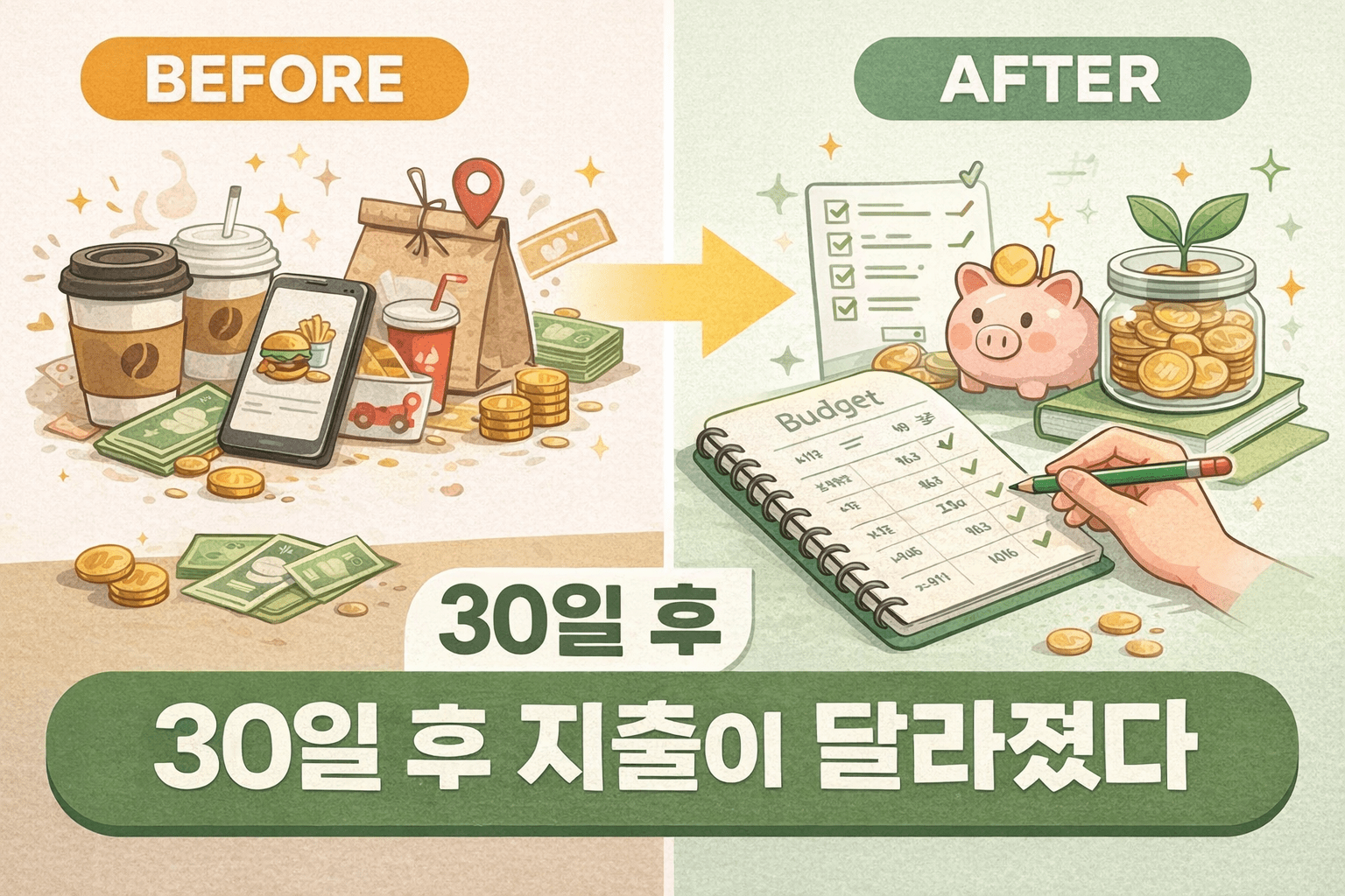 절약 전후 소비 패턴 변화 비교 썸네일