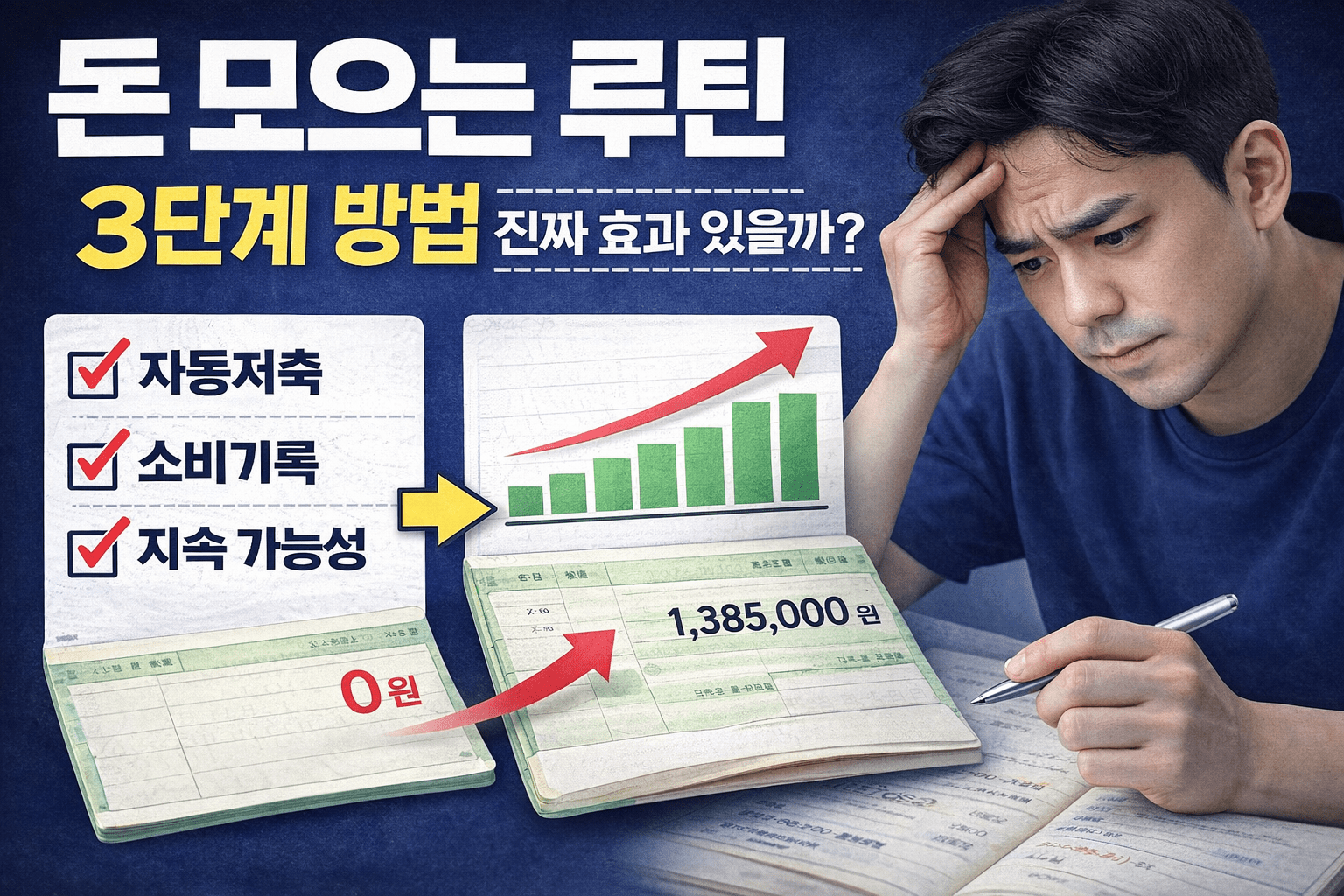돈 모으는 루틴 3단계 실험 후기 썸네일