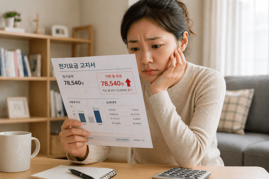 전기밥솥 보온 전기요금 증가 원인 전기요금 고지서