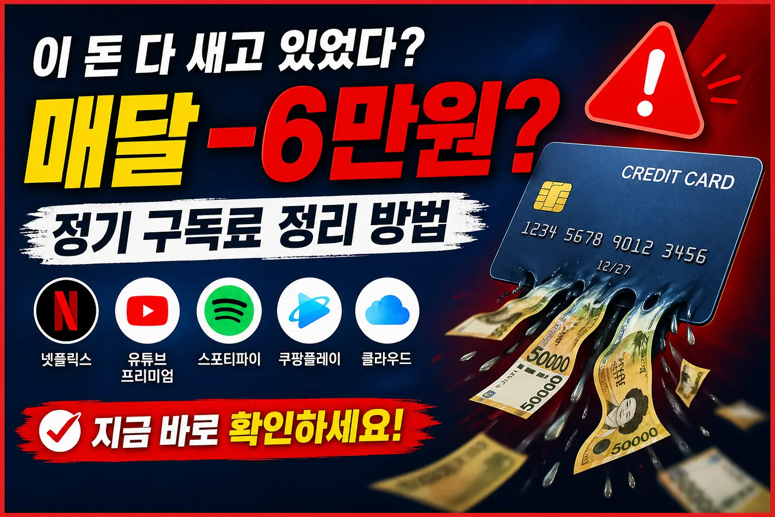 정기 구독료 정리로 돈 절약하는 방법